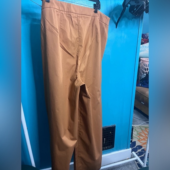 Eloquii Tie Waist Wide-Leg Pants in Bran 20 NWOT COTTON PANTONE STATEMENT boho - Picture 4 of 7